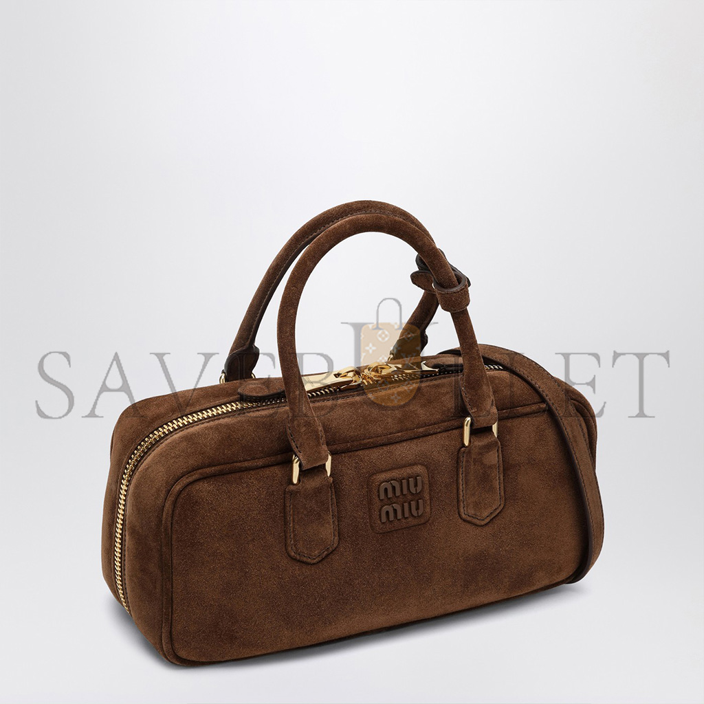 M1v M1v arcadie suede top-handle bag 5bb148 (27*12*9cm)
